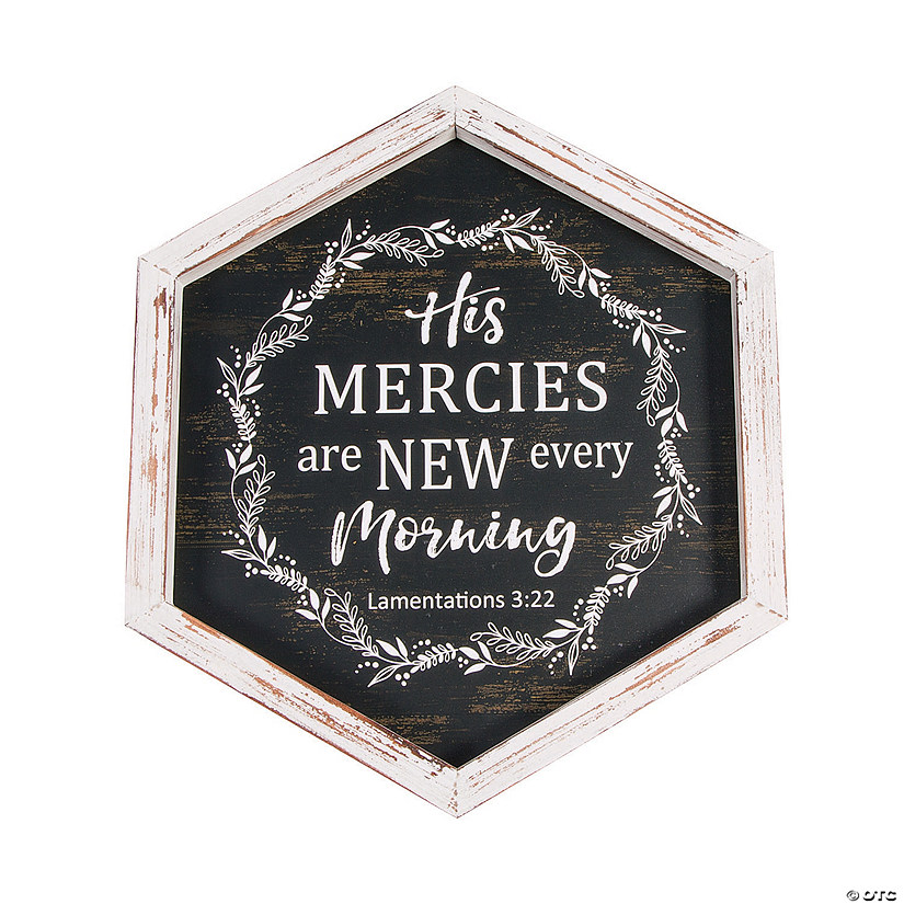 Positively Simple His Mercies Are New Every Morning Wall Sign Image