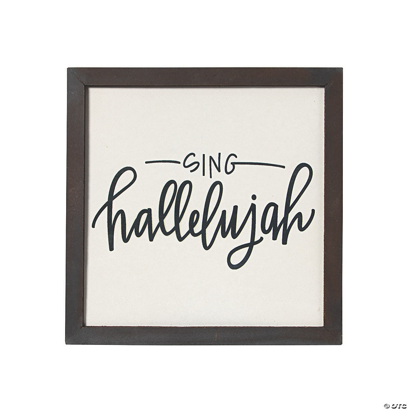 Positively Simple Sing Hallelujah Wall Sign Image