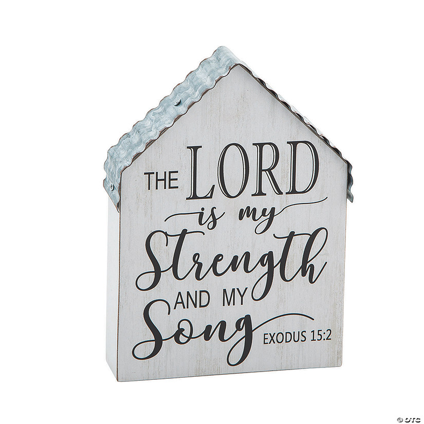Positively Simple The Lord Is My Strength Tabletop Sign Image