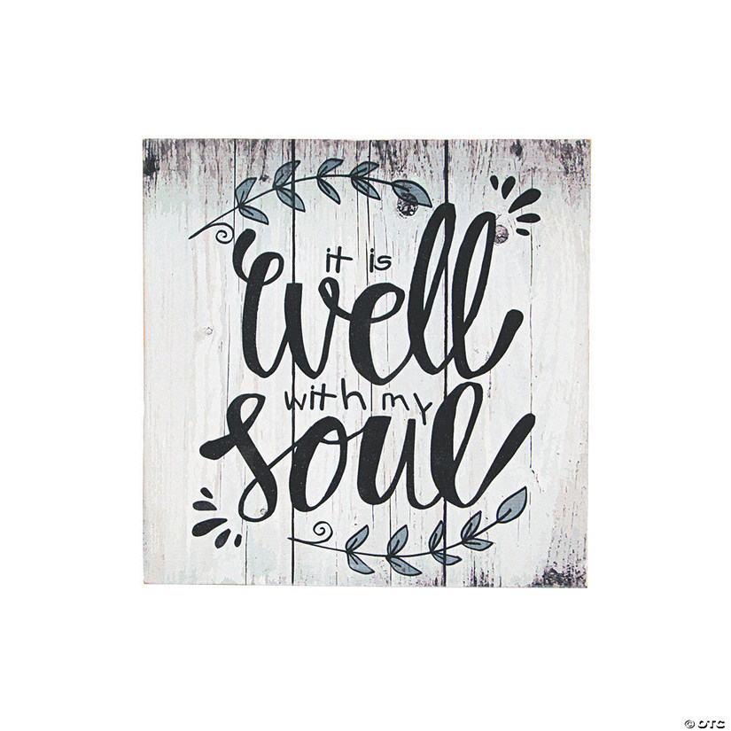 Positively Simple Well With My Soul Wall Sign Image