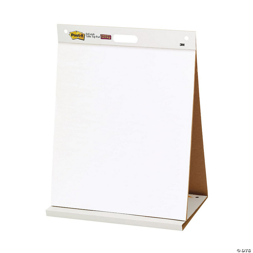 Post-it Tabletop Easel Pad, 20 in x 23 in, White, 20 Sheets/Pad Image