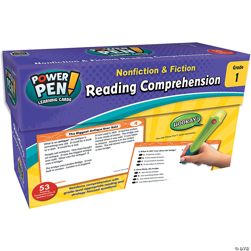 Power Pen Reading Comprehension Cards: Grade 1 Image