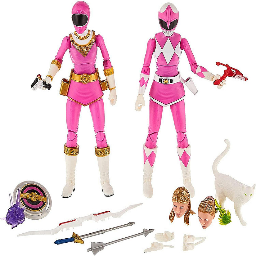 Power Rangers Lightning Collection 6 Inch Zero & Mighty Morphin Pink Ranger Image