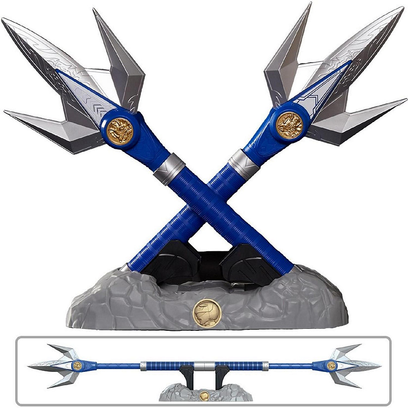 Power Rangers Lightning Collection Might Morphin Blue Ranger Power Lance Image
