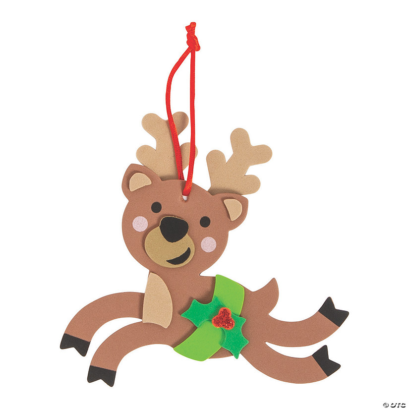 Prancing Reindeer Ornament Craft Kit - Makes 12 Image