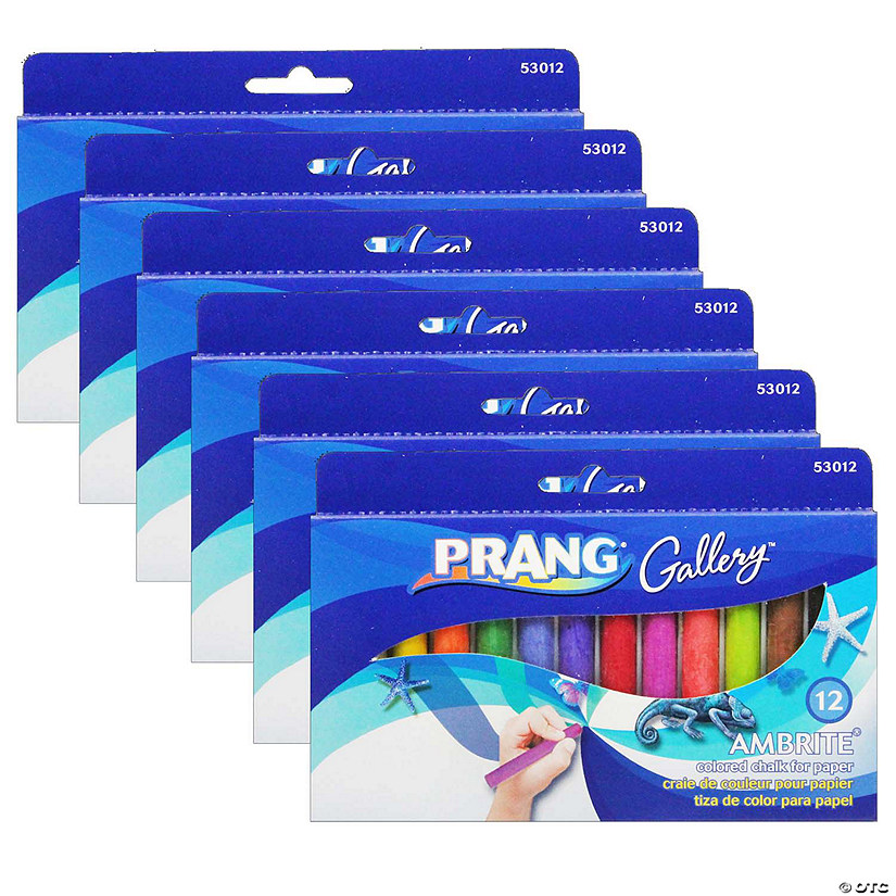 Prang Ambrite Paper Chalk, 12 Per Pack, 6 Packs Image