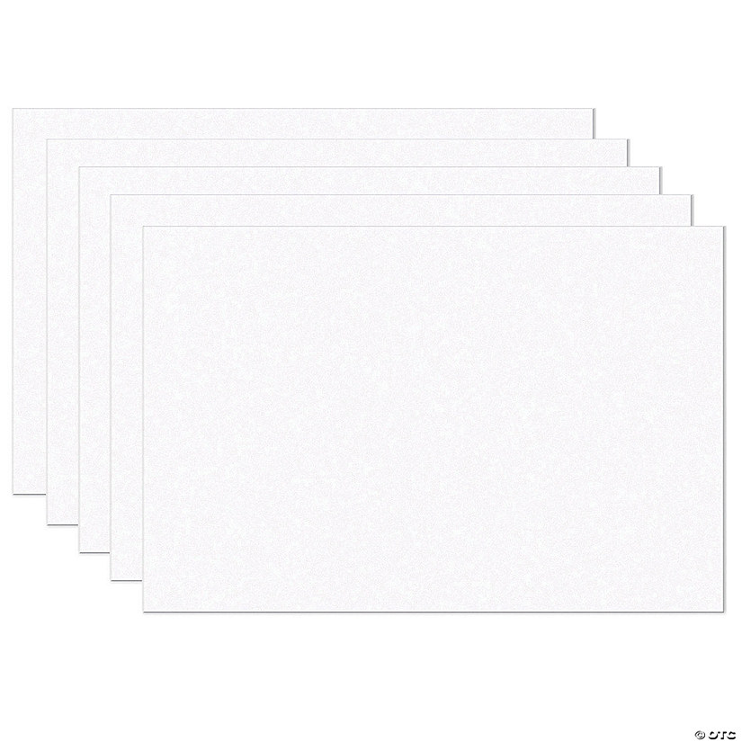 Prang Construction Paper, Bright White, 12" x 18", 100 Sheets Per Pack, 5 Packs Image