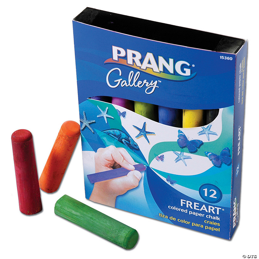 Prang Freart Artist Chalk, 12 Colors Image