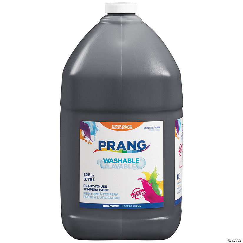 Prang Washable Tempera Paint, Black, 1 Gal Image