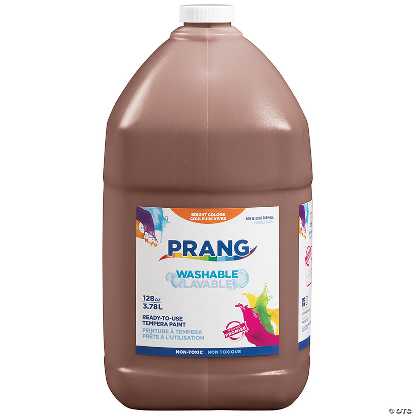 Prang Washable Tempera Paint, Brown, 1 Gal Image