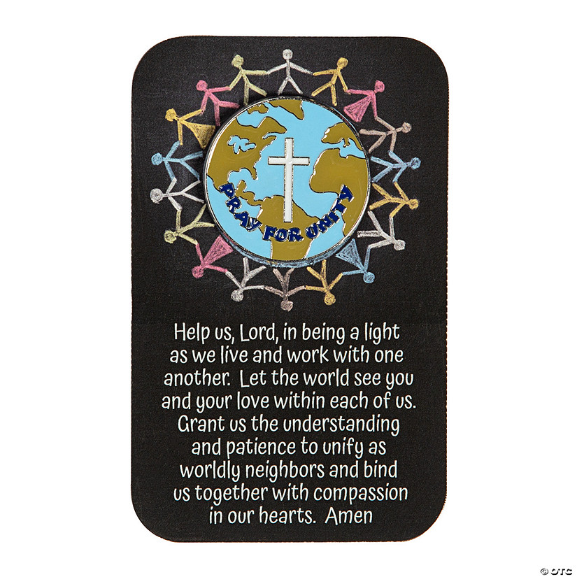 Pray for Unity Pins with Card - 12 Pc. Image