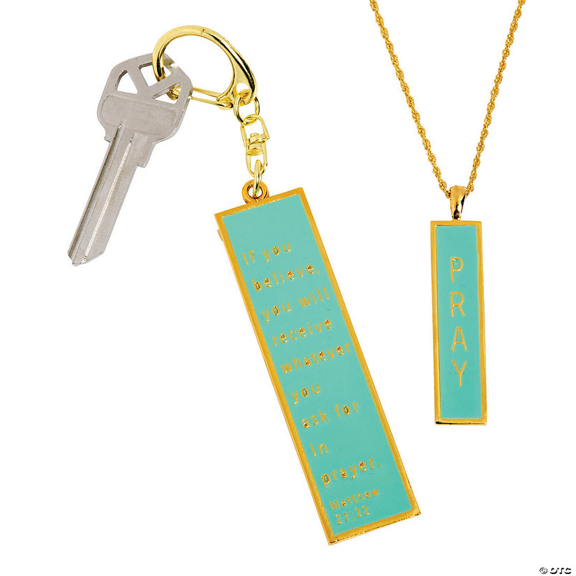 Pray Pendant & Key Ring Set Oriental Trading