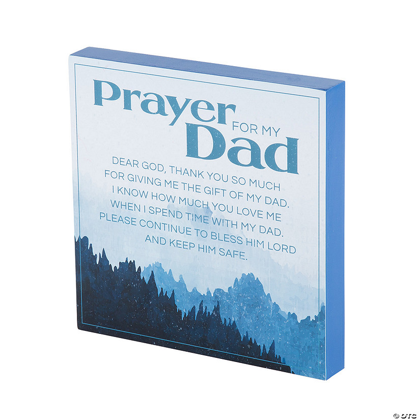 Prayer for My Dad Tabletop Sign Image