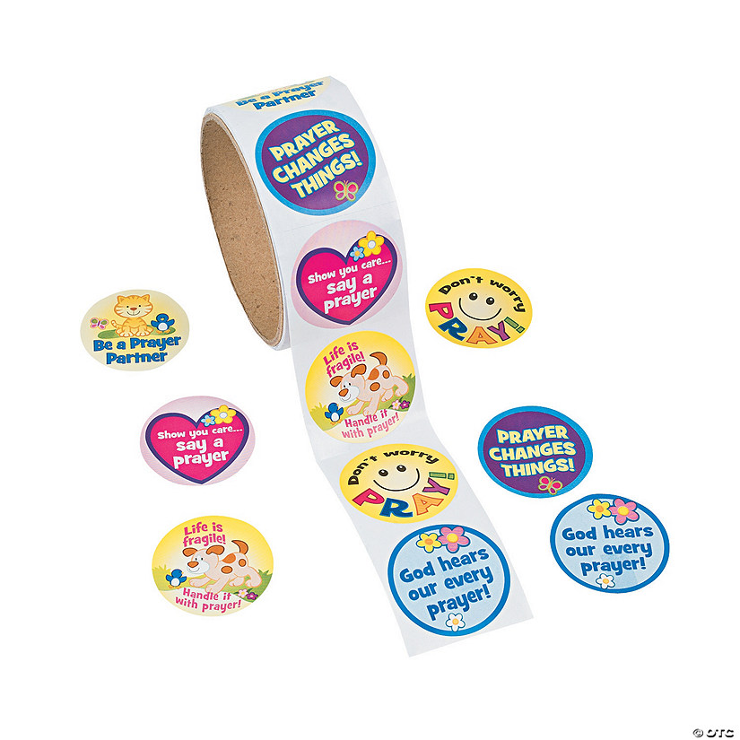 Prayer Sticker Roll - 100 Pc. Image
