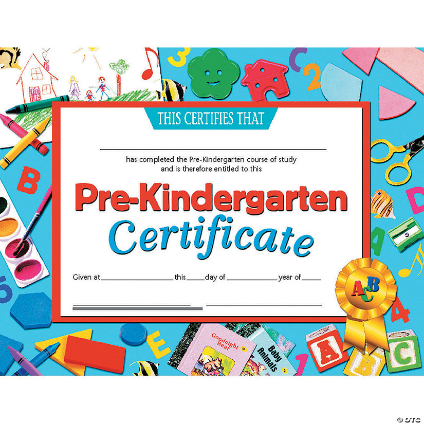 Pre-K Certificates Image
