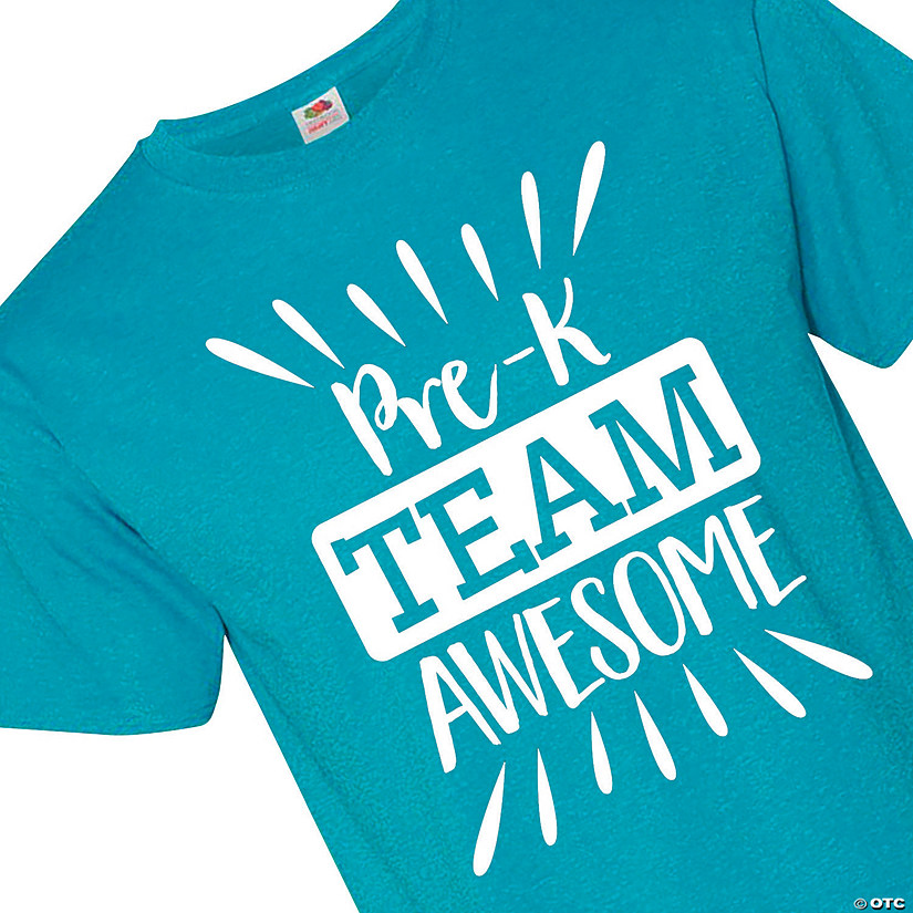 Pre-K Team Awesome Adult's T-Shirt Image