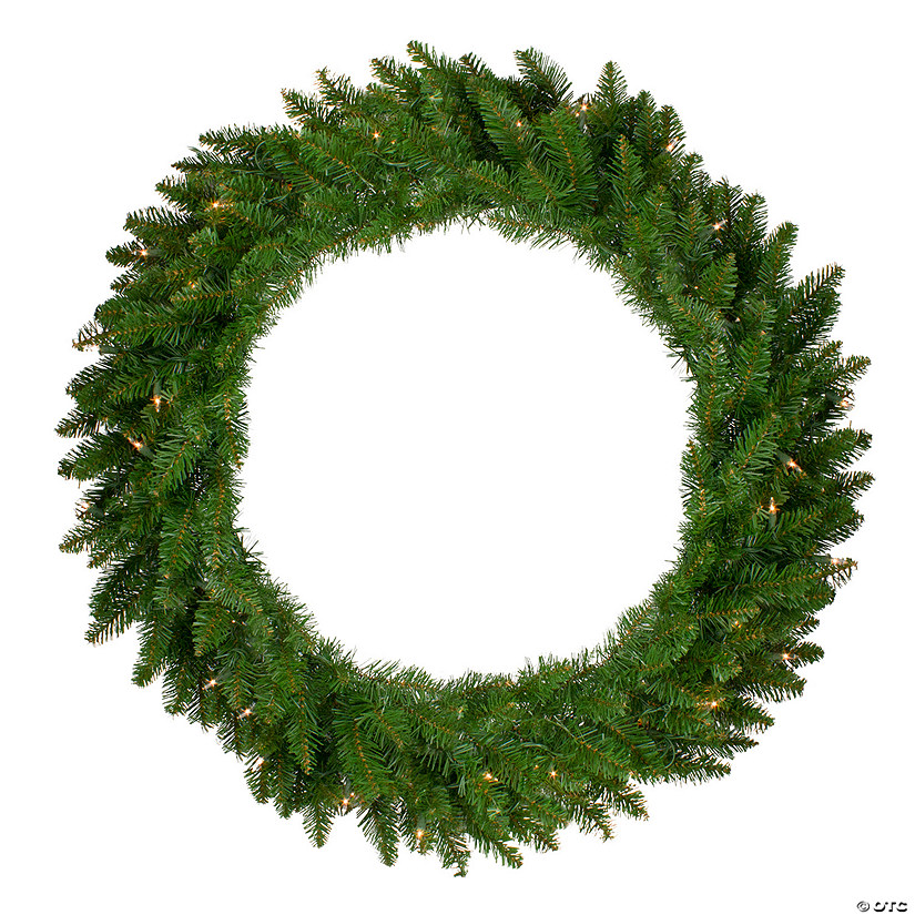 Pre-Lit Eastern Pine Artificial Christmas Wreath  36-Inch  Clear Lights Image