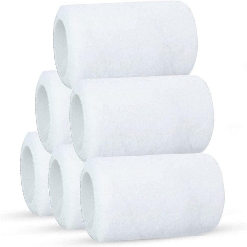 Precision Defined Paint Roller Covers 4Inch, 6Pack, Replacement