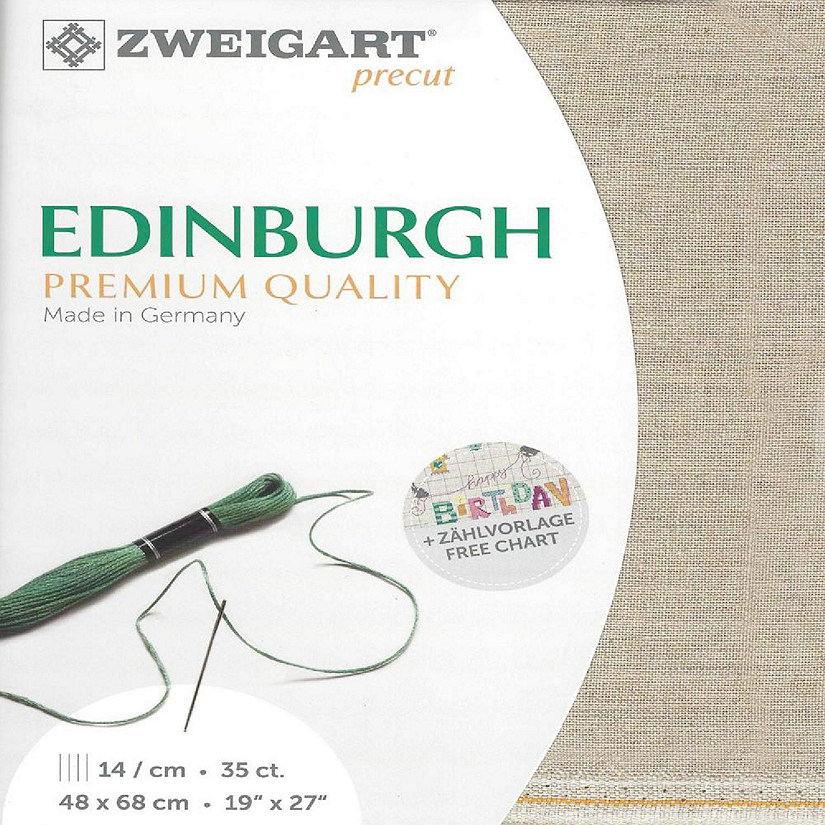 Precut Zweigart Edinburgh 36 count Flax Image