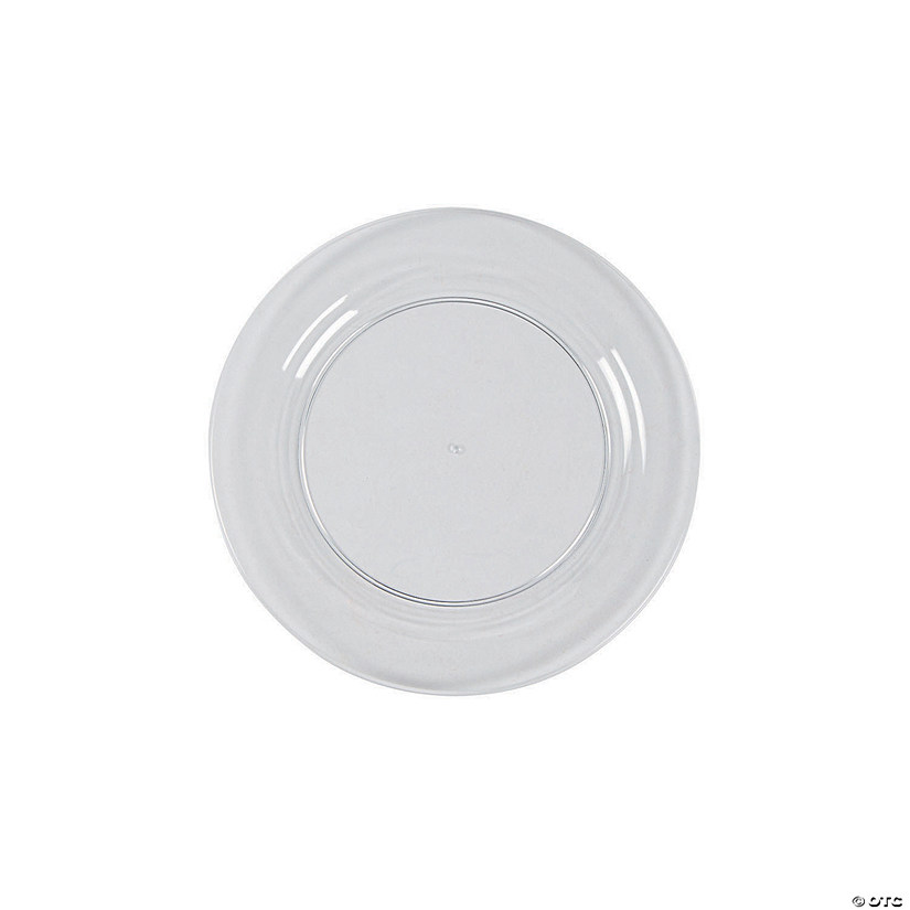 Premium Clear Plastic Dessert Plates - 25 Ct. Image