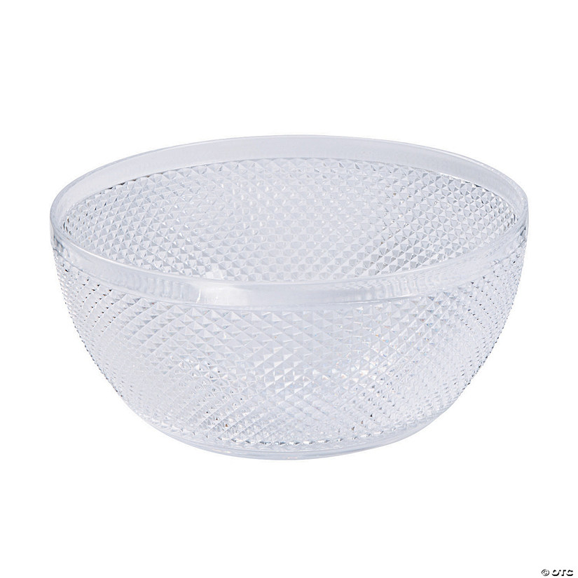 Premium Diamond Cut Plastic Serving Bowl Discontinued