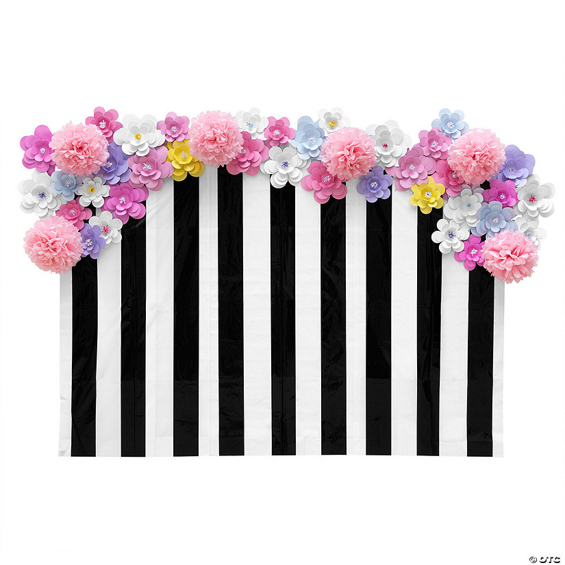 Preppy Floral Backdrop Kit - 45 Pc. Image