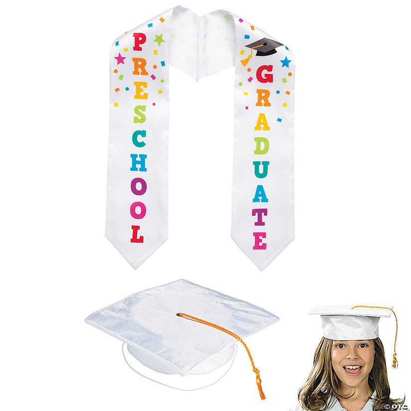 Preschool Graduation Hat & Stole Kit - 2 Pc. Image