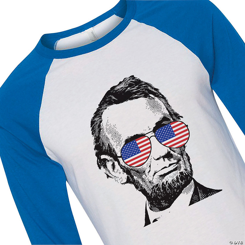 President Lincoln Adult's Baseball T-Shirt Image