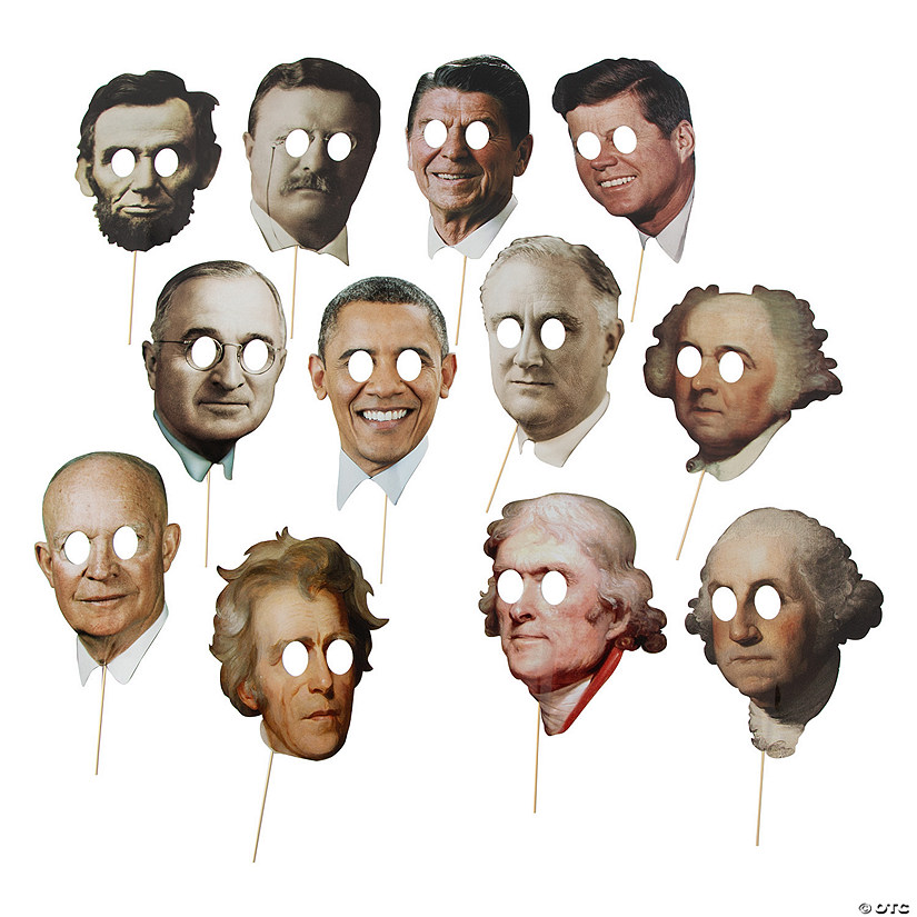 Presidents&#8217; Day Photo Stick Props- 12 Pc. Image
