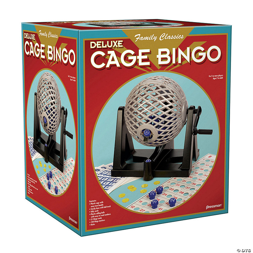 Pressman Deluxe Cage Bingo Image