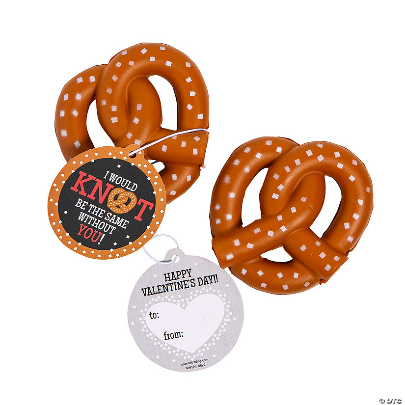 Pretzel Valentine Exchanges with Card for 12 Image