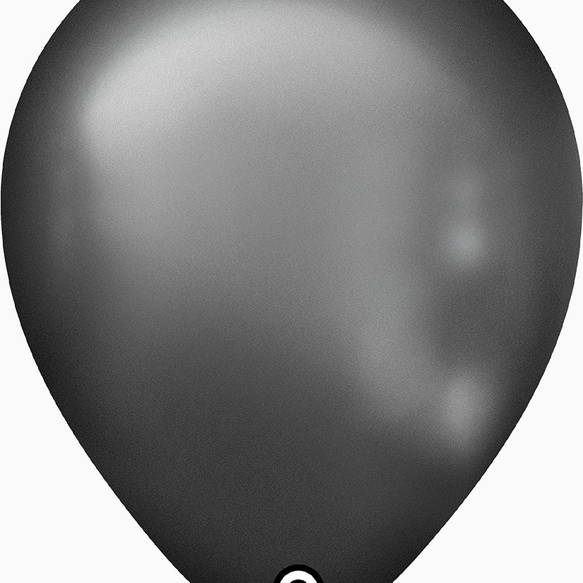 Prima - 11" - Black - Glam Charcoal Balloons Image