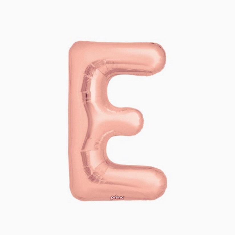 Prima - 16" - Rose Gold - Foil Balloon Letters E Image