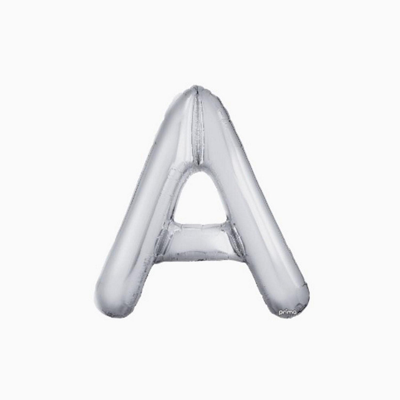 Prima - 16" - Silver - Foil Balloon Letter 'A' Image