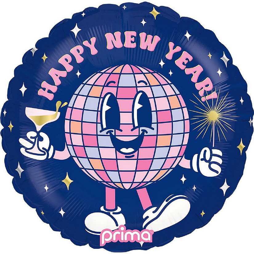 Prima - 18" - Multicolor - Round Disco Ball Decoration Image