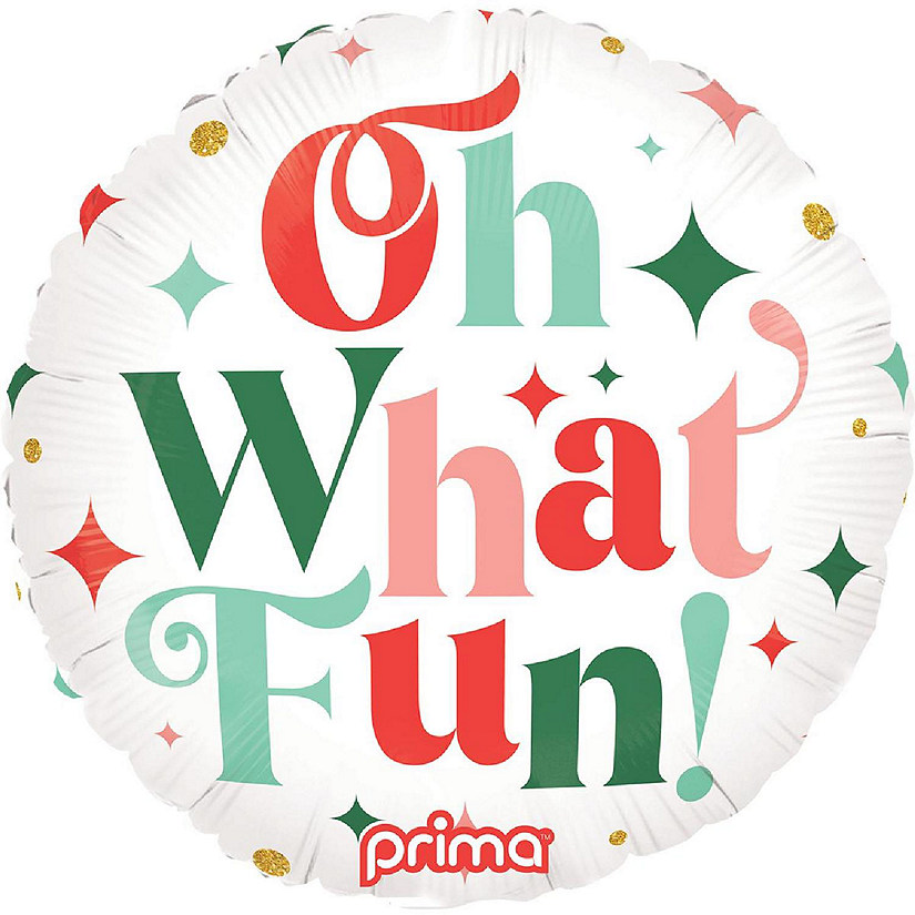 Prima - 18" - Multicolor - Round Fun Balloon Image