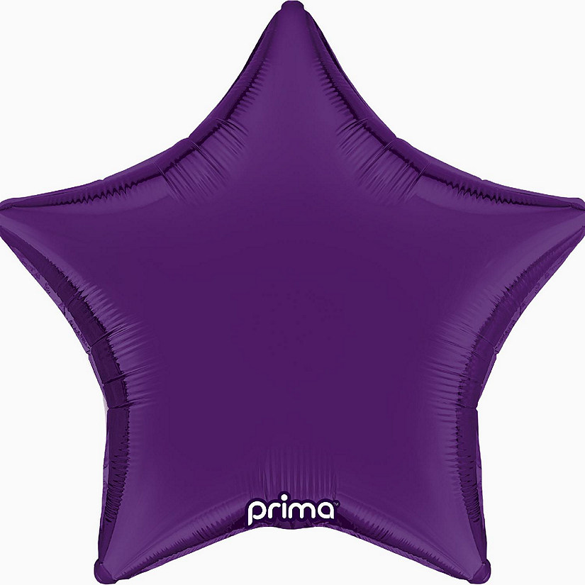 Prima - 18" - Purple - Star Foil Balloon Image