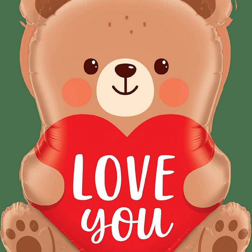 Prima - 27" - Multicolor - Love You Bear Balloon Image