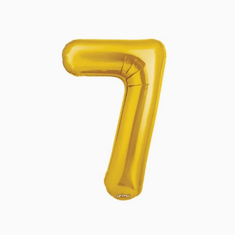 Prima - 34" - Gold - Foil Balloon Number '7' Image
