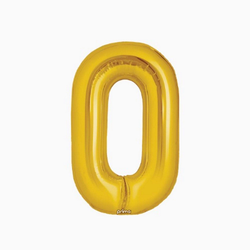 Prima - 34" - Gold - Foil Number Balloon Image