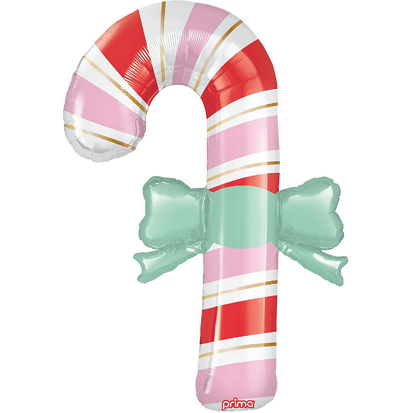 Prima - 39" - Multicolor - Candy Cane Balloon Image