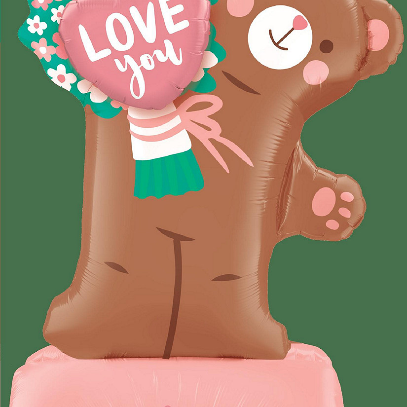 Prima - 39" - Multicolor - Love You Standing Bear Shape Image