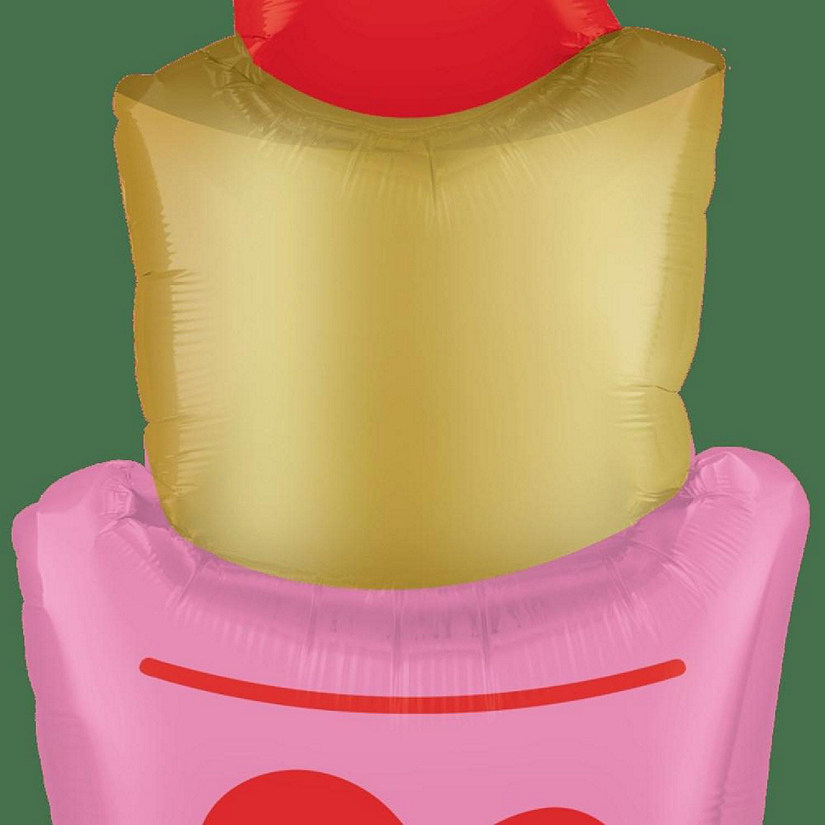 Prima - 40" - Red - Lipstick Shape Foil Balloon Image