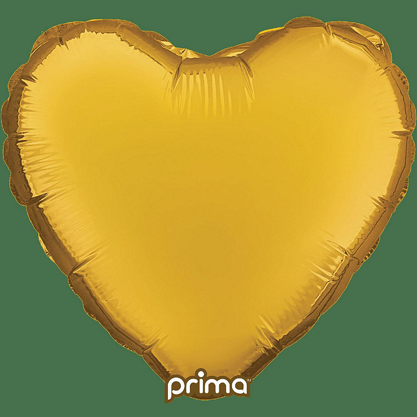 Prima - 9" - Gold - Elevate Metallic Hearts Image
