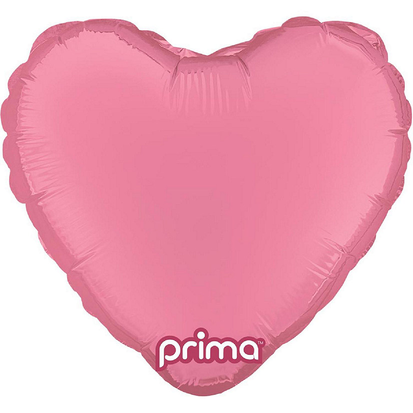 Prima - 9" - Pink - Heart Foil Balloons Image