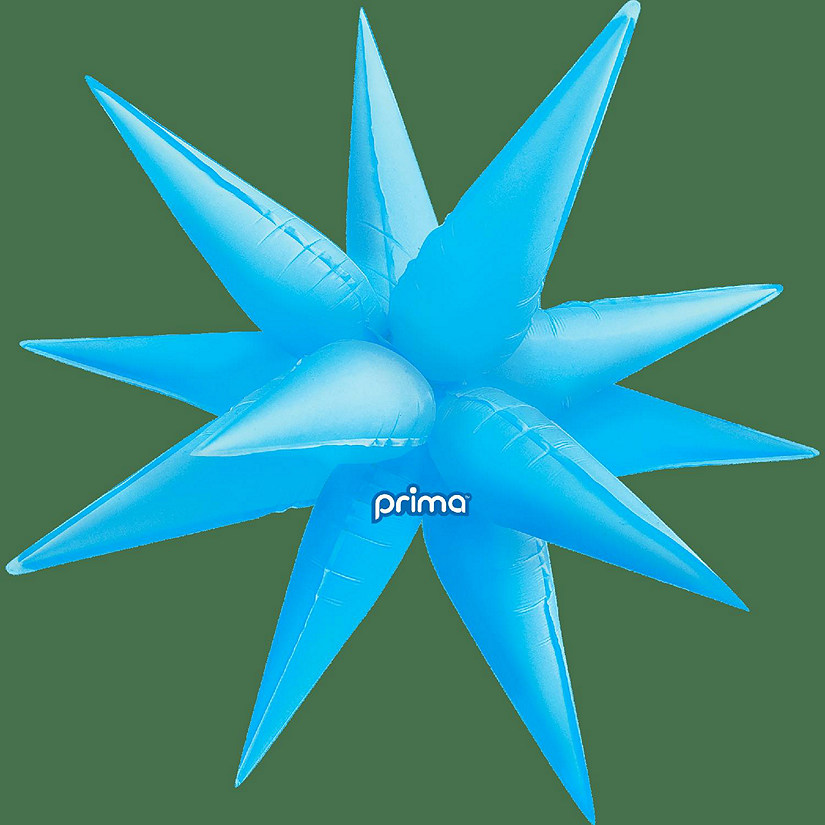 Prima - Blue - Electric Starbursts Deco Balloons Image