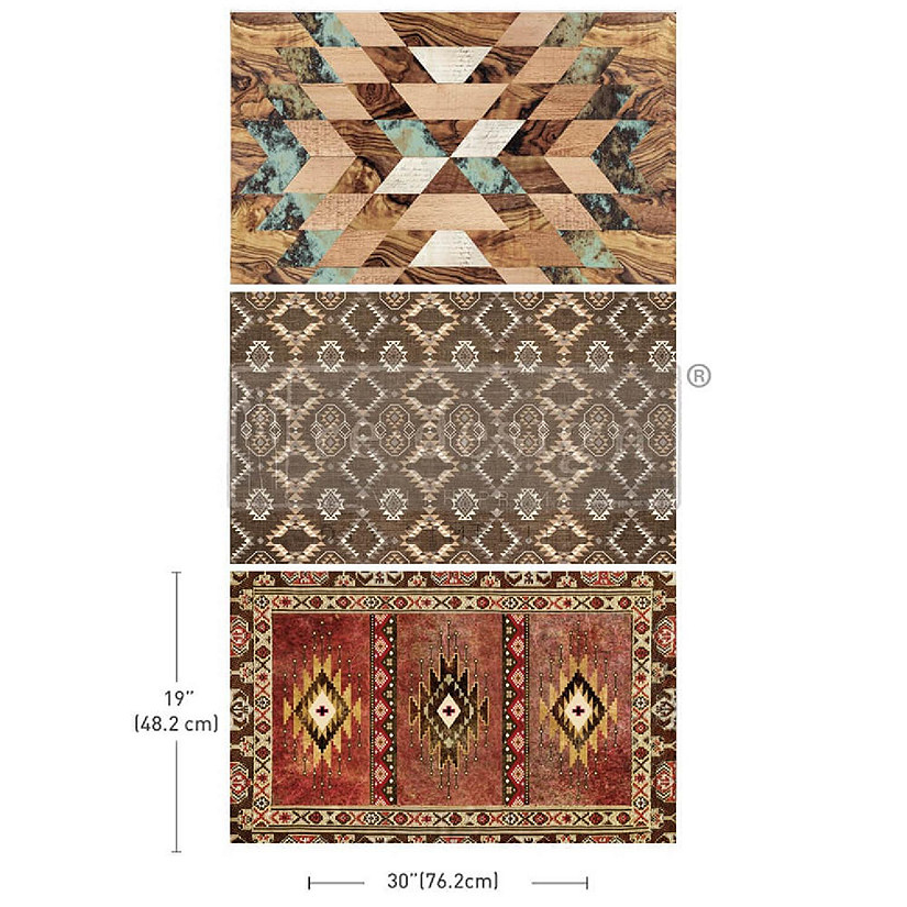Prima Re-Design Decor Tissue Paper Pack-Western Whimsy Image
