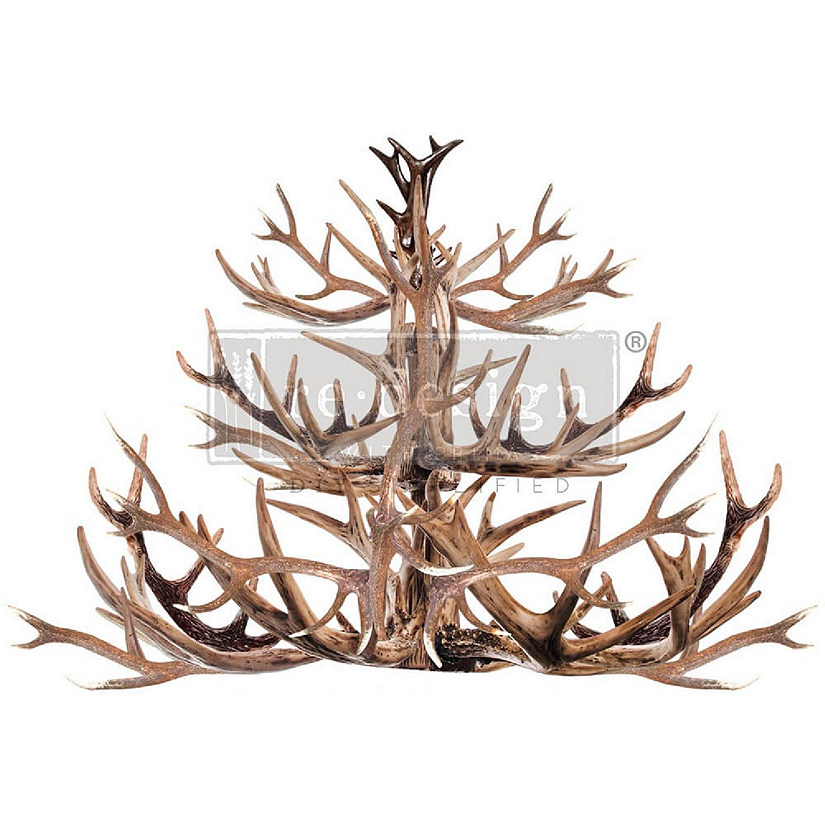Prima Re-Design Decor Transfers-Antler Chandelier Image