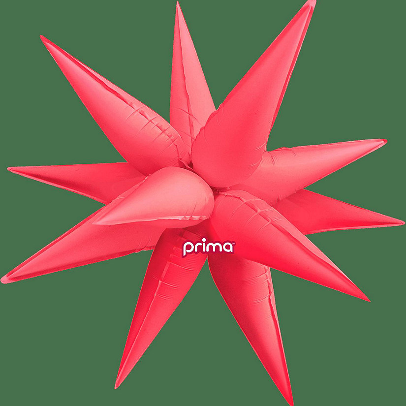 Prima - Red - Neon Starburst Inflatable Decoration Image
