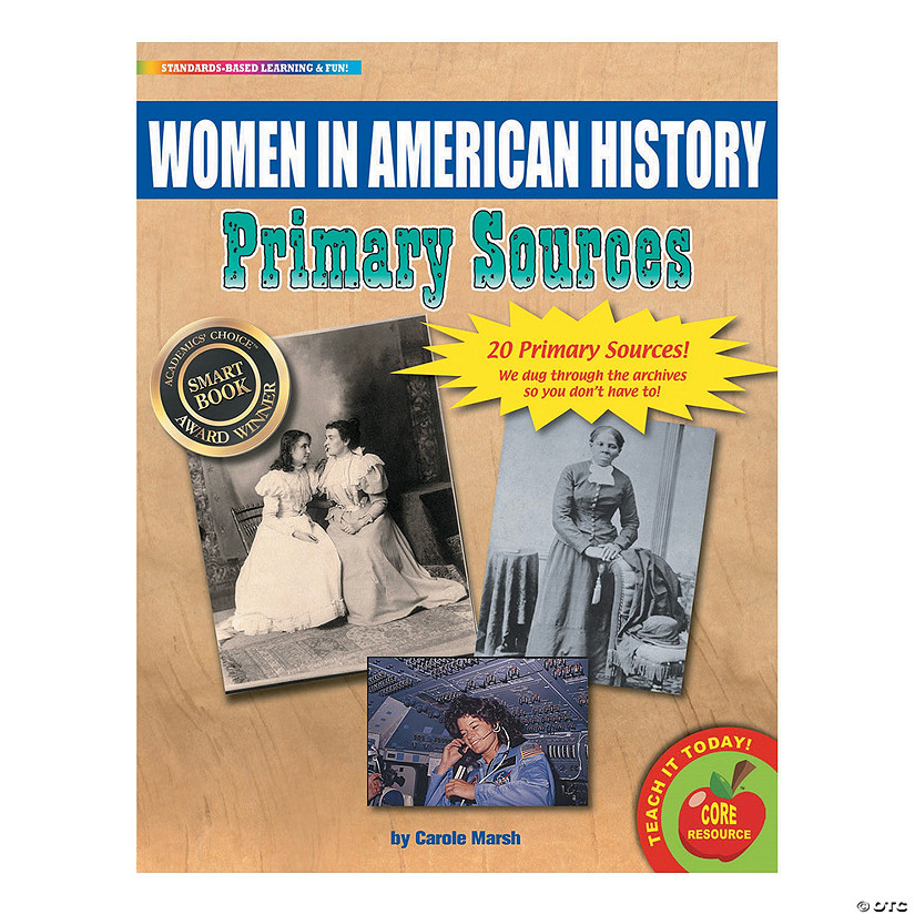 Primary Source Documents: Women in American History - 20 Pc. Image